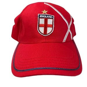 England Red Coat Of Arms Soccer Or Baseball Hat Cap Cotton Adjustable